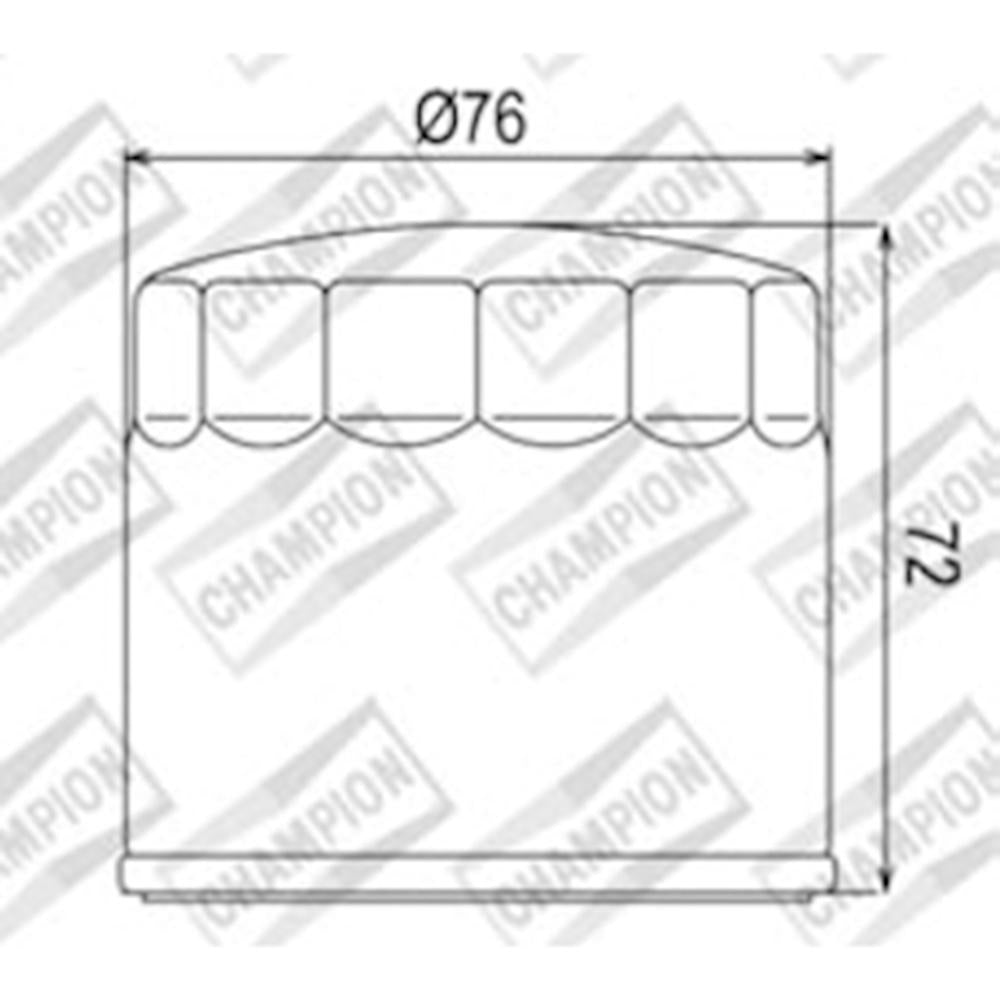 Champion Oil Filter Element - COF053