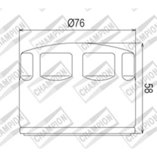 Champion Oil Filter Element - COF465