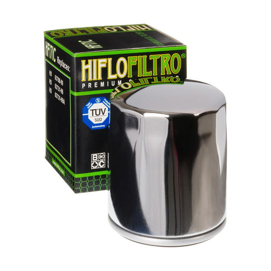 Hiflofiltro Oil Filter - HF171C Chrome