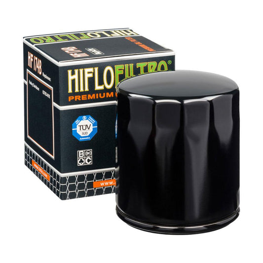 Hiflofiltro Oil Filter - HF174B Black