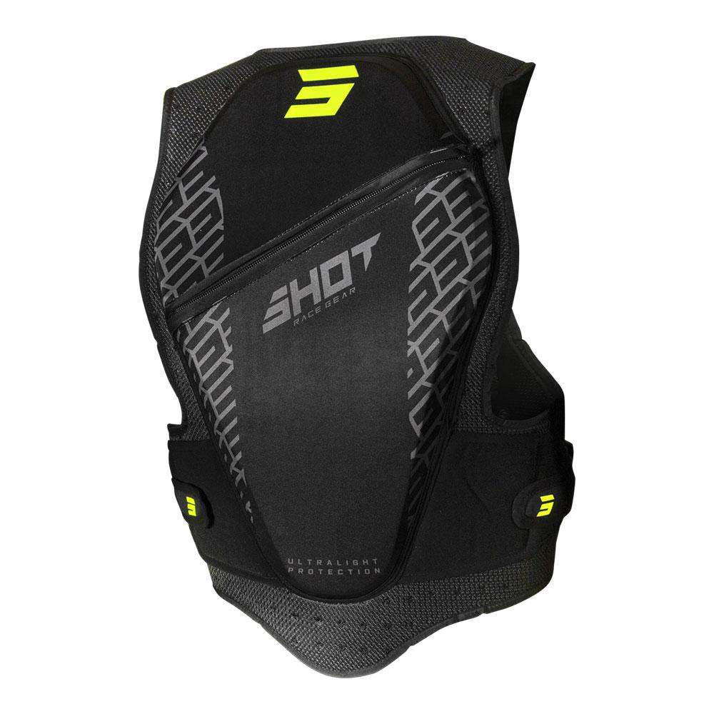 Shot Flex Kid Chest Protector Black/Yellow Small/Medium