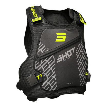 Shot Flex Kid Chest Protector Black/Yellow Small/Medium