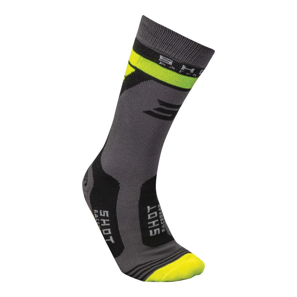 Shot Race 2.0 Kids Socks Neon Yellow 35-38