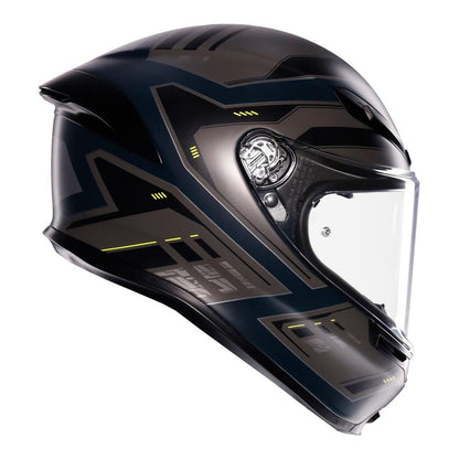 AGV K6 S - Enhance Matt Grey/Yellow Fluro