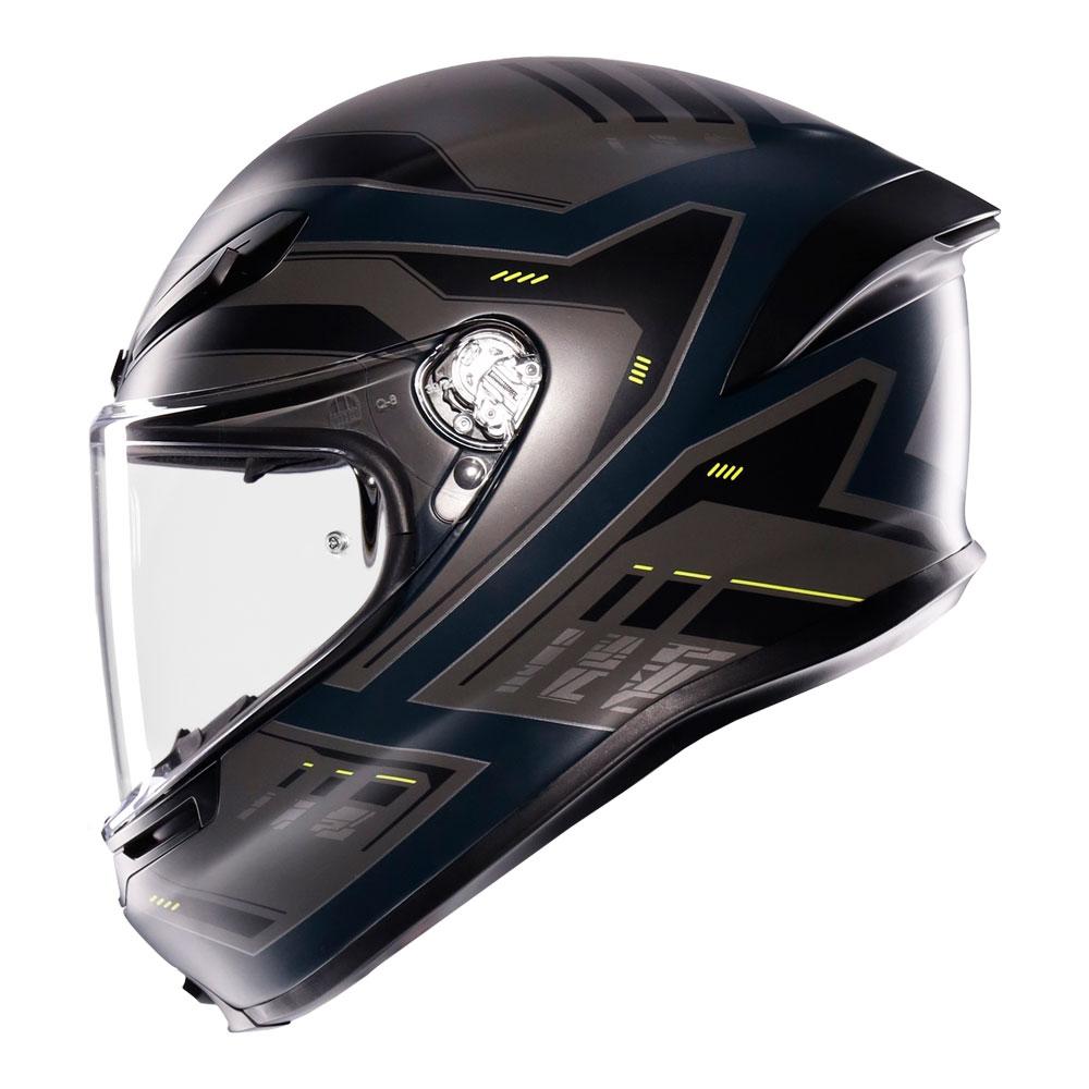 AGV K6 S - Enhance Matt Grey/Yellow Fluro