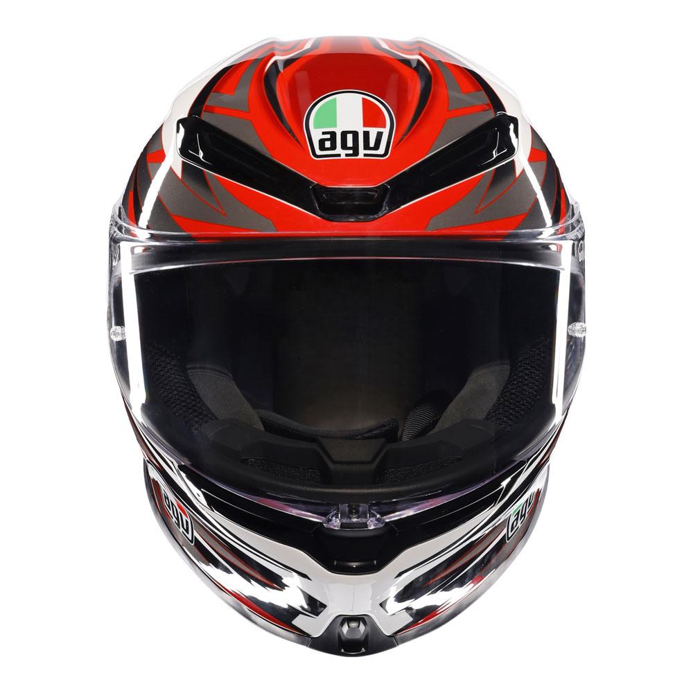 AGV K6 S - Reeval White/Red/Grey