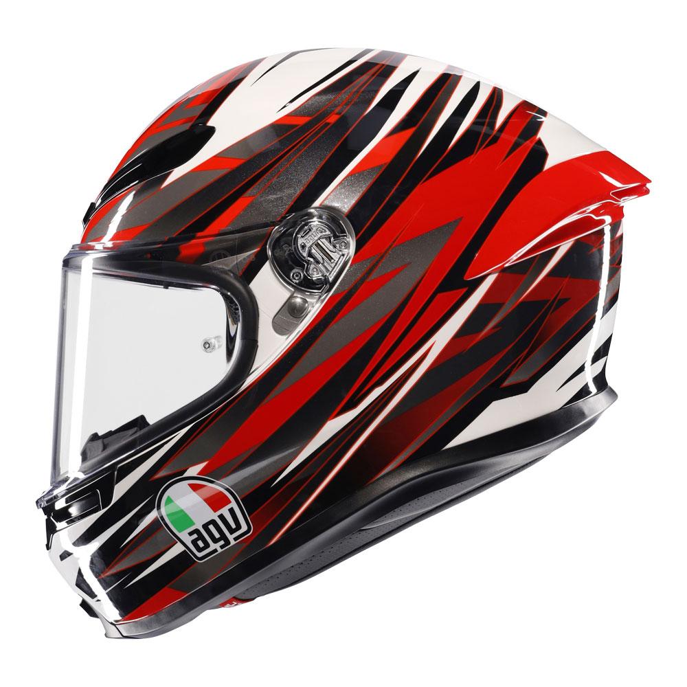 AGV K6 S - Reeval White/Red/Grey