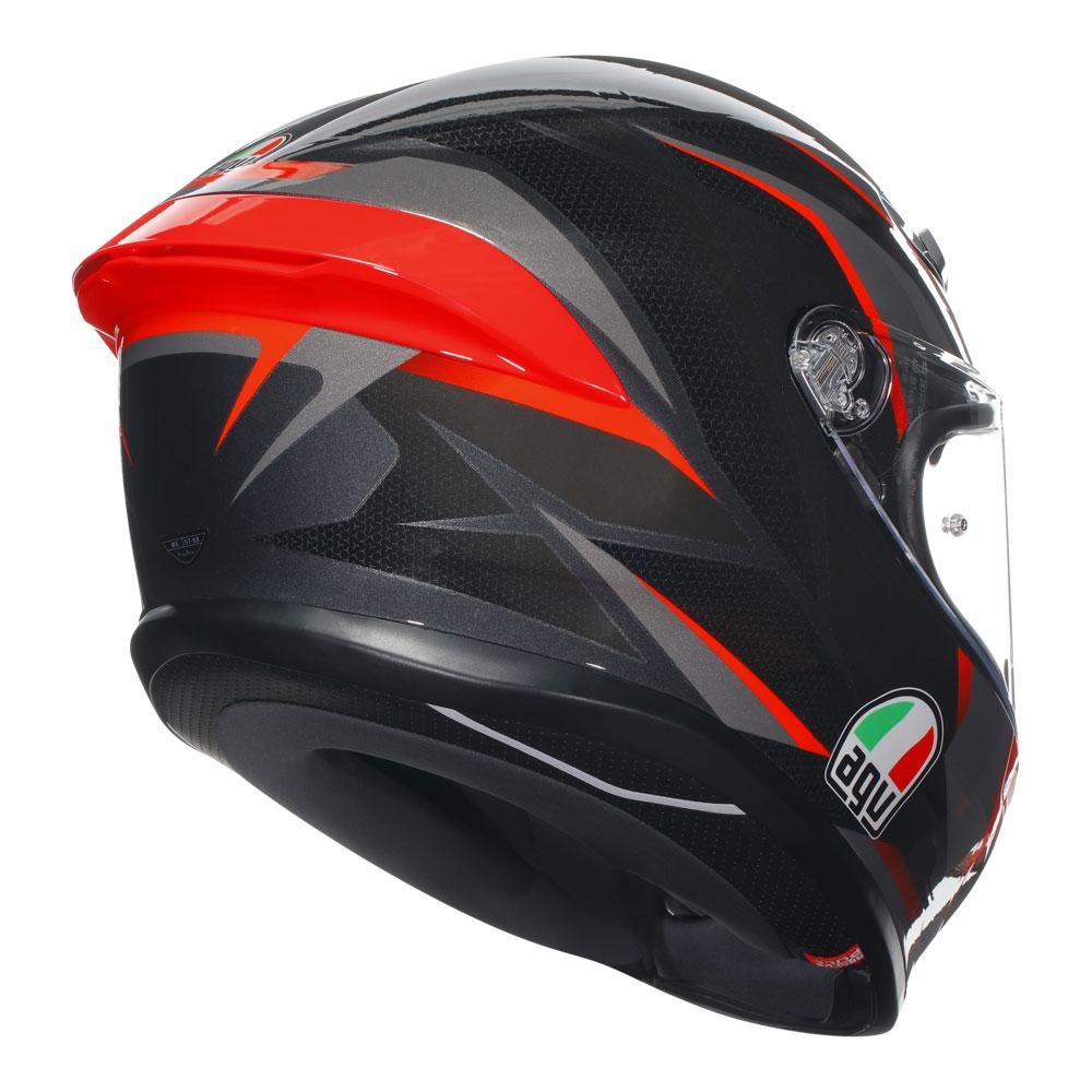 AGV K6 S - Slashcut Black/Red