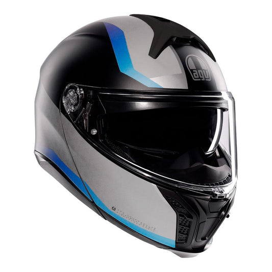 AGV Tourmodular - Stray Matt Black/Grey/Blue