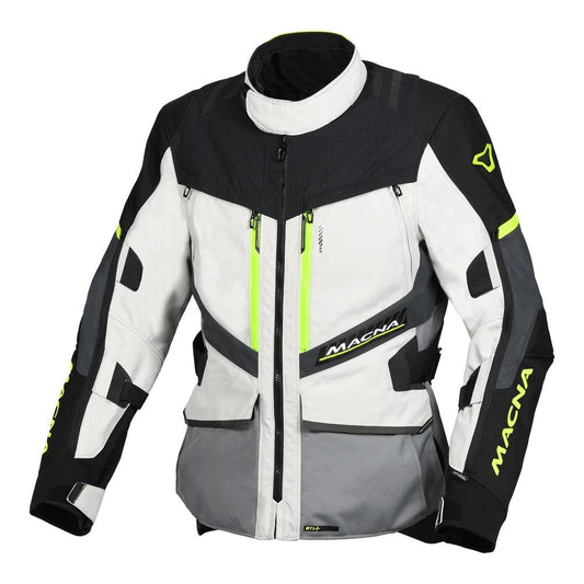 Macna Domane Jacket Light Grey/Fluro