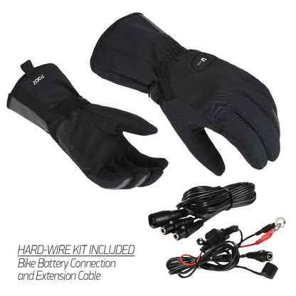 Macna E-Heated Unite 2.0 RTX Gloves Hardwired Kit Black