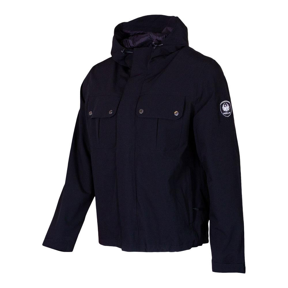 Merlin Bramshaw Laminated Rain Jacket Black