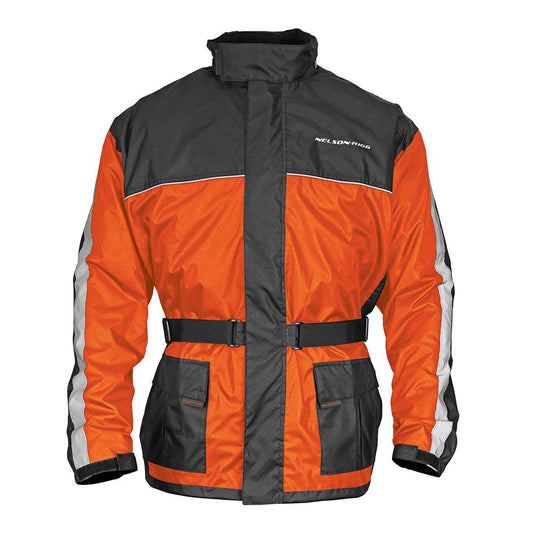 Nelson-Rigg Solo Storm Rain Jacket High Viz Orange/Black