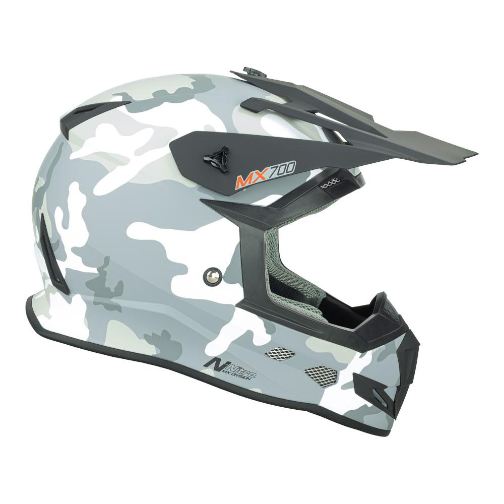 Nitro MX700 Youth Matt Camo/White