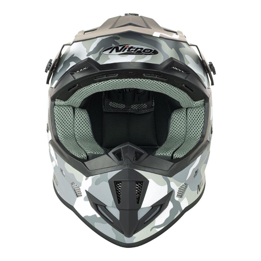 Nitro MX700 Youth Matt Camo/White