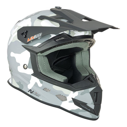 Nitro MX700 Youth Matt Camo/White