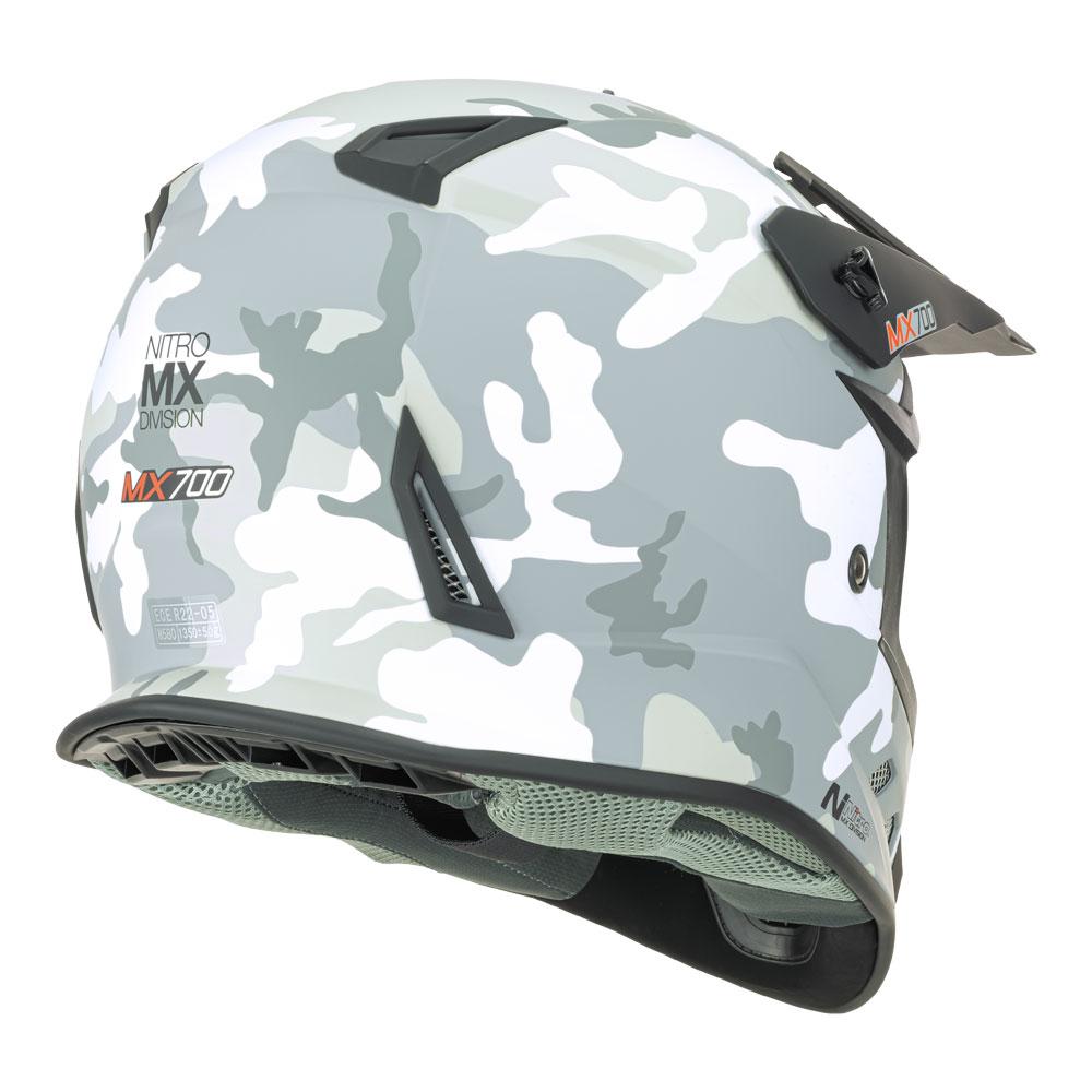 Nitro MX700 Youth Matt Camo/White