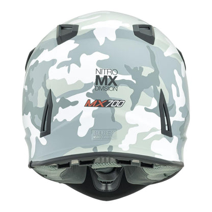 Nitro MX700 Youth Matt Camo/White