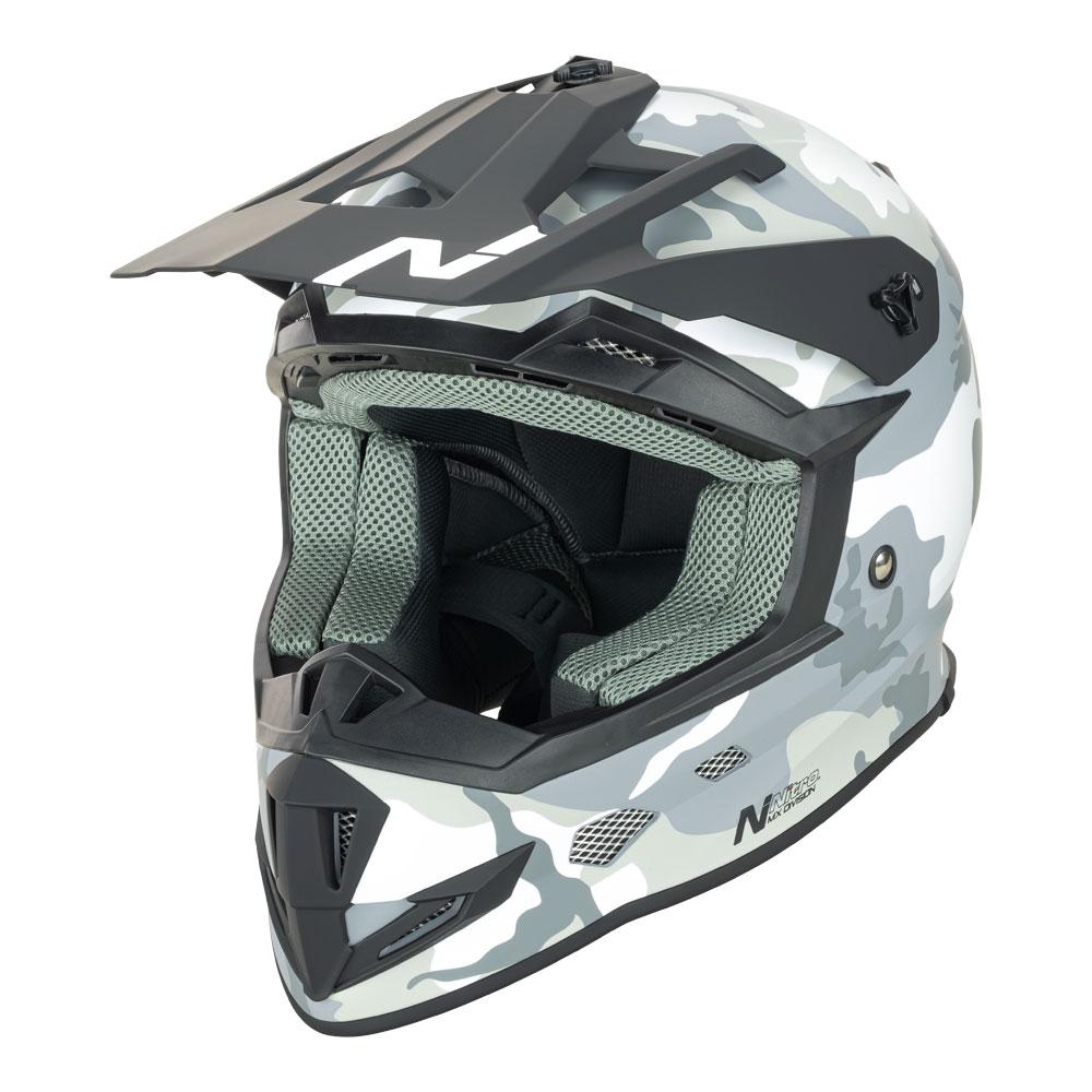 Nitro MX700 Youth Matt Camo/White