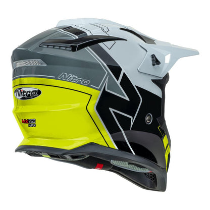 Nitro MX760 Gloss Silver/Grey/Black/Fluro