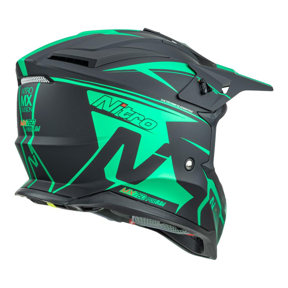 Nitro MX760 Satin Black/Teal