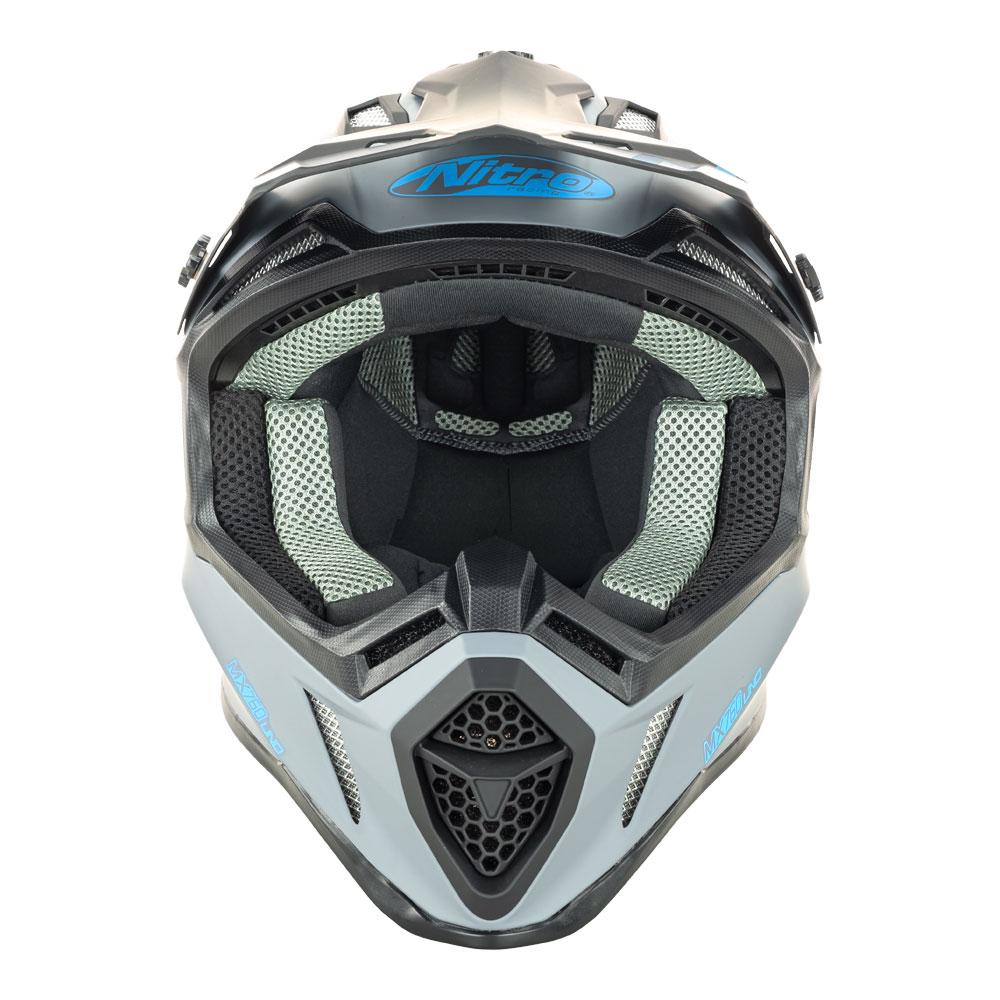 Nitro MX760 Satin Gunmetal/Blue Logo