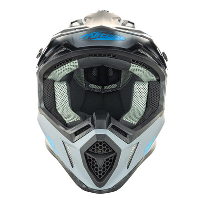 Nitro MX760 Satin Gunmetal/Blue Logo