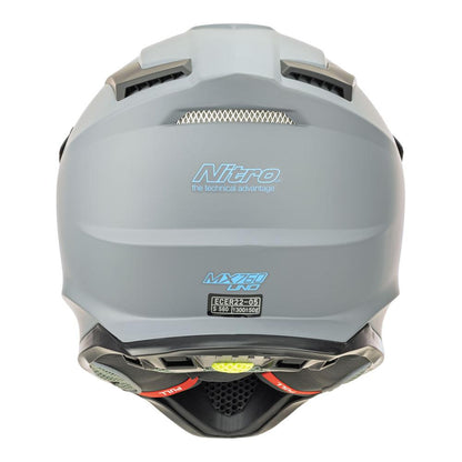 Nitro MX760 Satin Gunmetal/Blue Logo