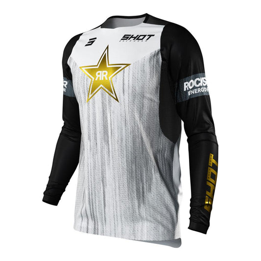 Shot Contact Replica Rockstar Jersey White