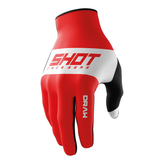 Shot Draw Sky Gloves Red