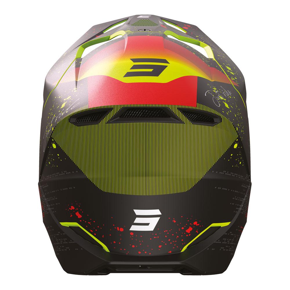 Shot Furious Kid Helmet Matrix Red Glossy