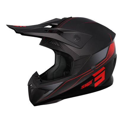 Shot Pulse Helmet Edge Matt Black/Red