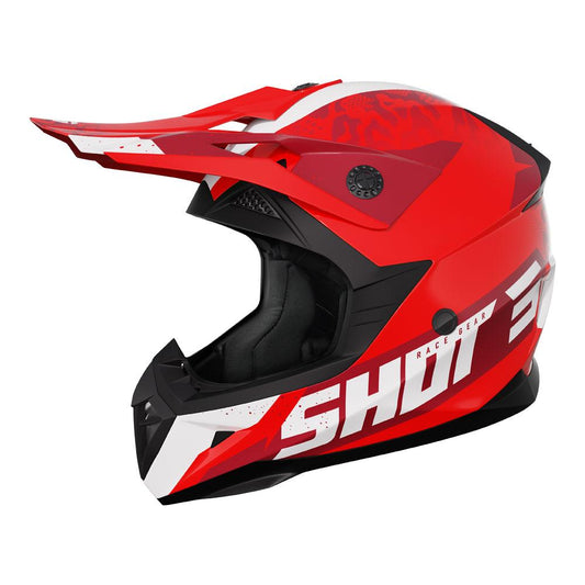 Shot Pulse Kid Helmet Airfit Red Glossy