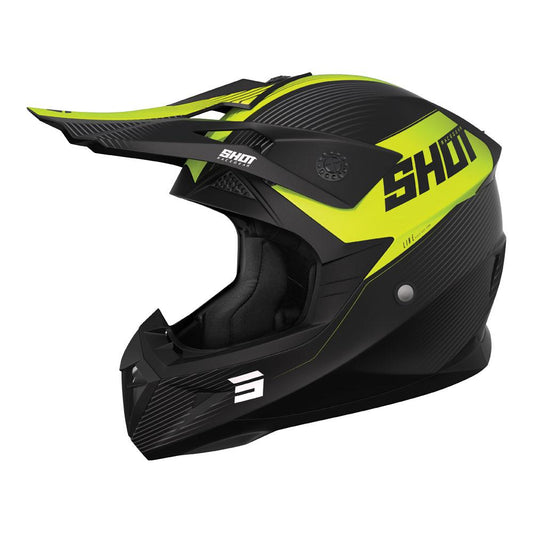 Shot Pulse Line Helmet Matt Neon Yellow