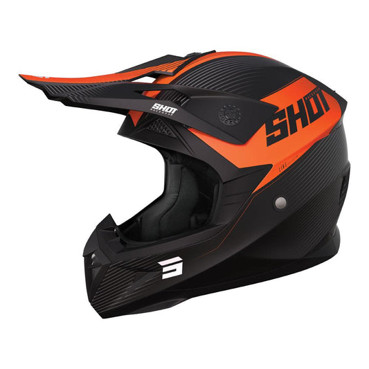 Shot Pulse Line Helmet Matt Orange