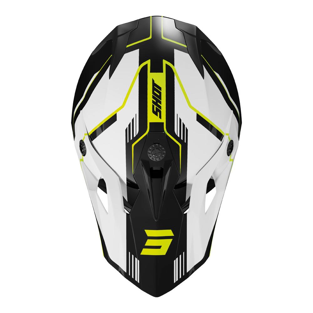 Shot Pulse Lines Helmet Black/Neon Yellow Glossy