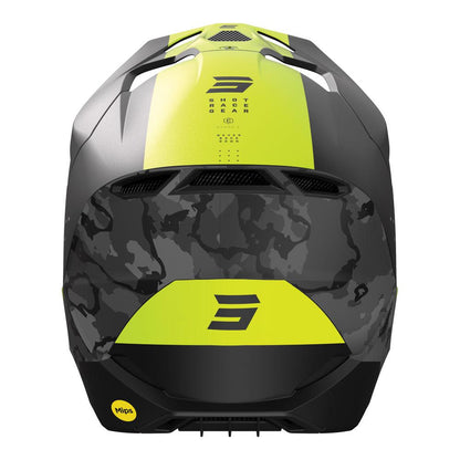 Shot Race Camo Helmet Matt Black/Neon Yellow MIPS