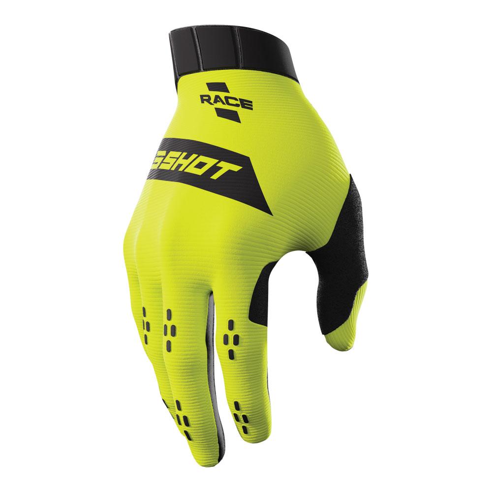 Shot Race Gloves Neon Yellow