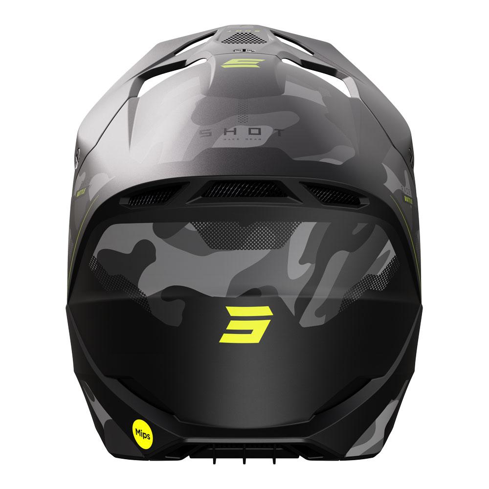 Shot Race Helmet Battle Black Camo/Neon Yellow