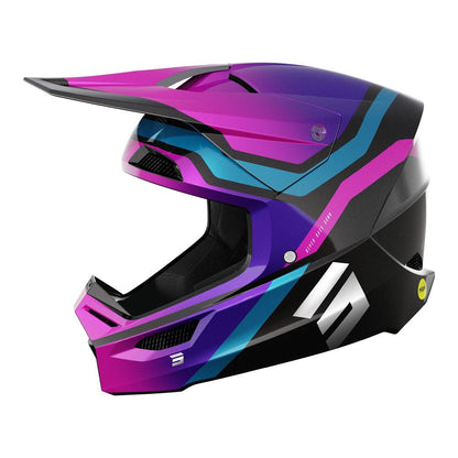 Shot Race Helmet Sky Purple Chrome