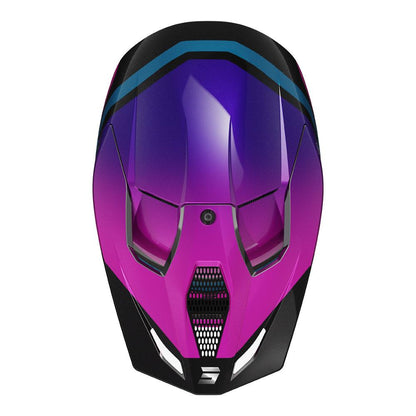 Shot Race Helmet Sky Purple Chrome