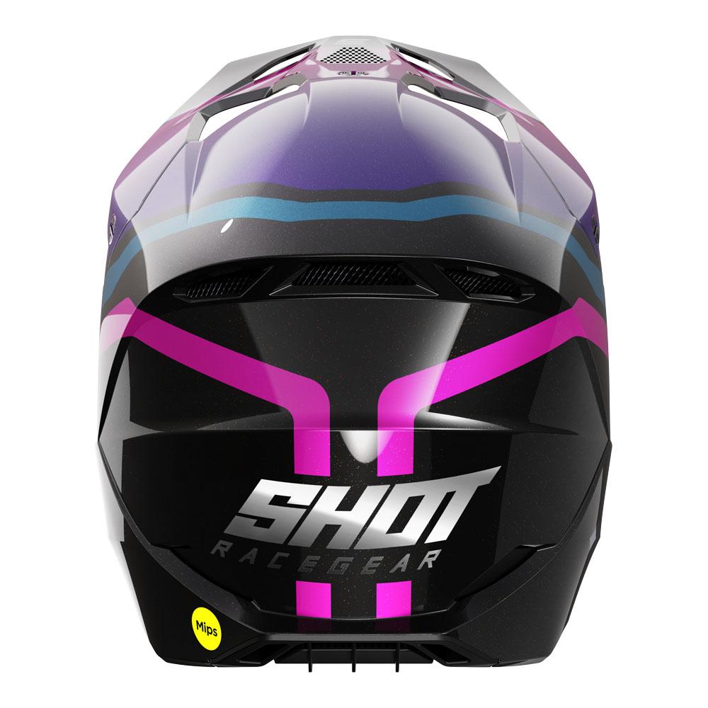 Shot Race Helmet Sky Purple Chrome