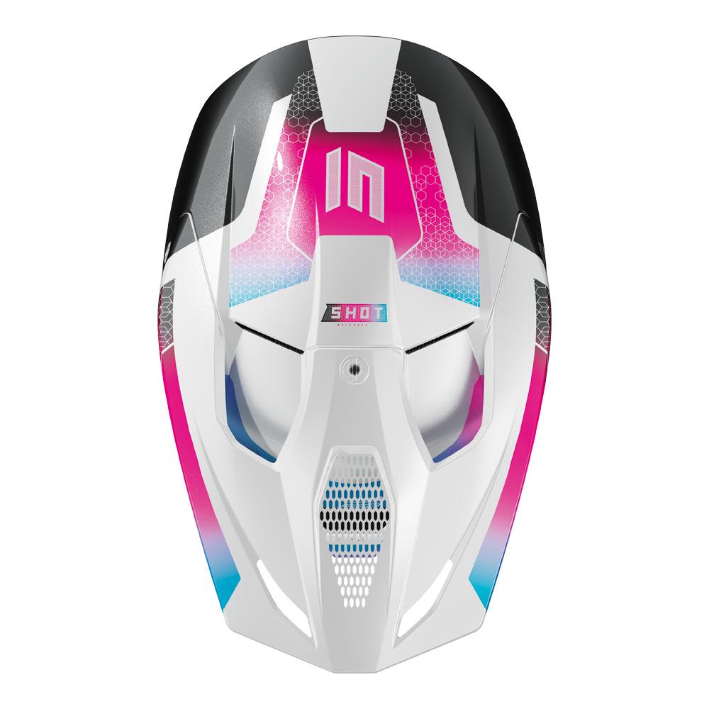 Shot Race Phaser Helmet Black/Blue/Pink Pearly