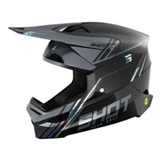 Shot Race Sprint Helmet Black Holographic Pearly