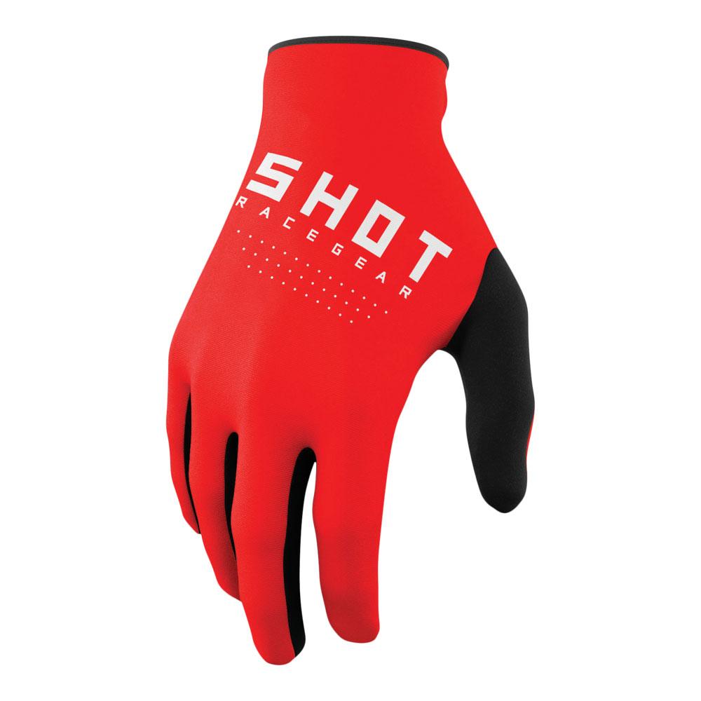 Shot Raw Gloves Red