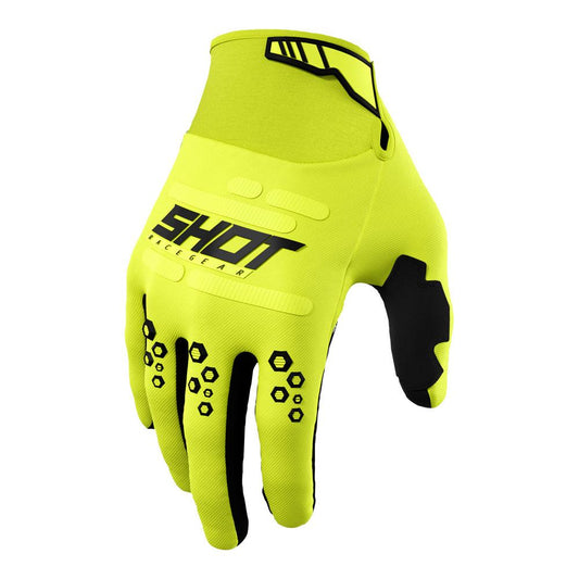 Shot Vision Gloves Neon Yellow